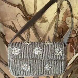 Anthropologie Fiona Beaded Bag- Geometric Version